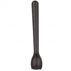 KIS Méretű, 22cm FEKETE Muddler [MEZCLAR] Műanyag Törőfa