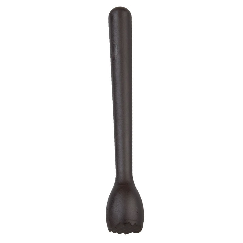 KIS Méretű, 22cm FEKETE Muddler [MEZCLAR] Műanyag Törőfa