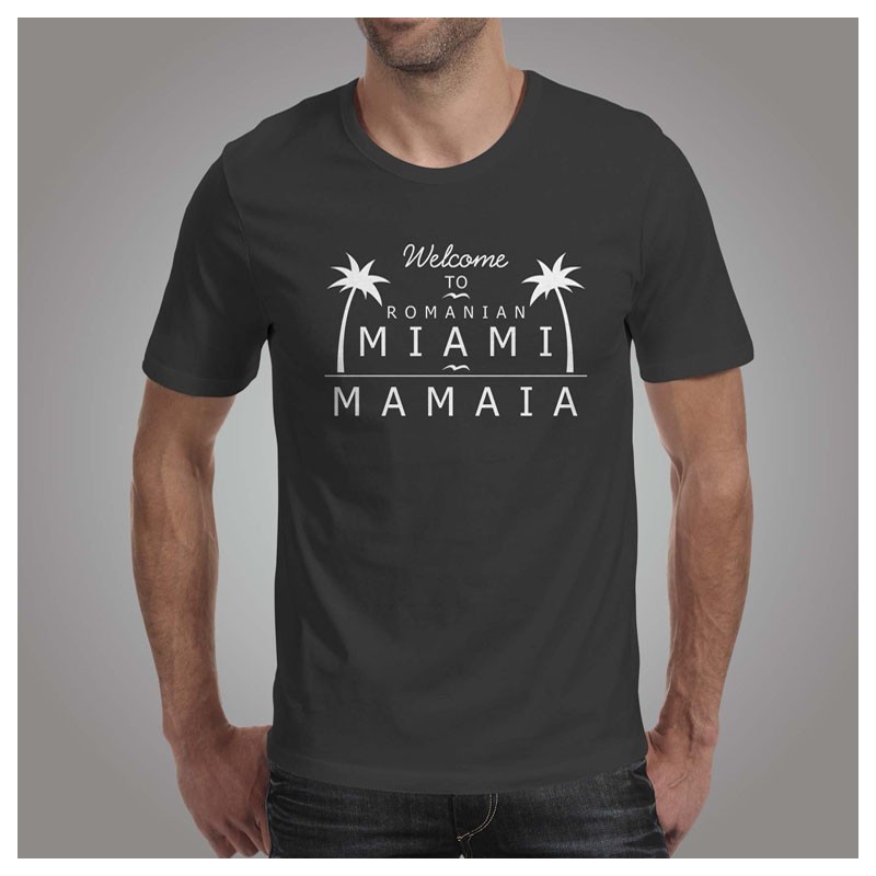 Tricou - Miami (Barbati) Gri
