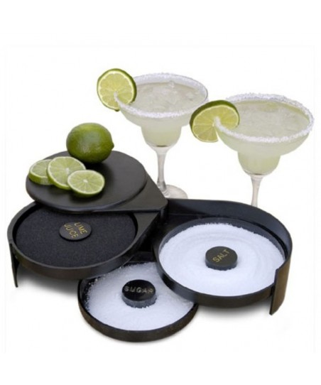 GLASS RIMMER Decorator with 3 Compartments