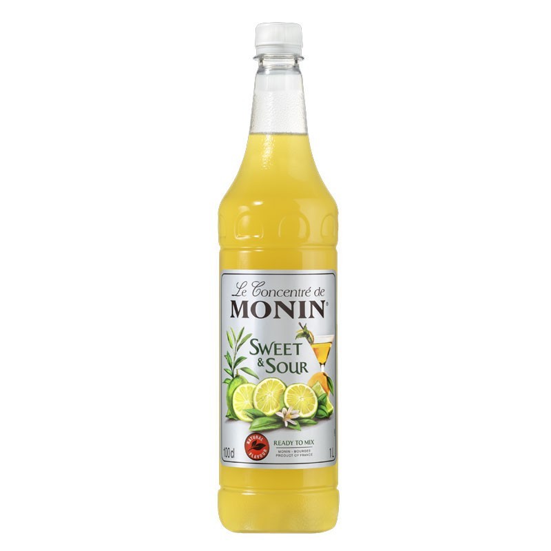 MONIN Sweet & Sour Pre-Mix 1L | Professional Cocktail Mix