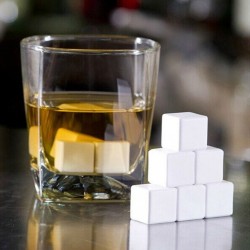 CERAMIC Whisky Chilling Cubes [GHIDINI] Set of 6 – Whisky Rocks
