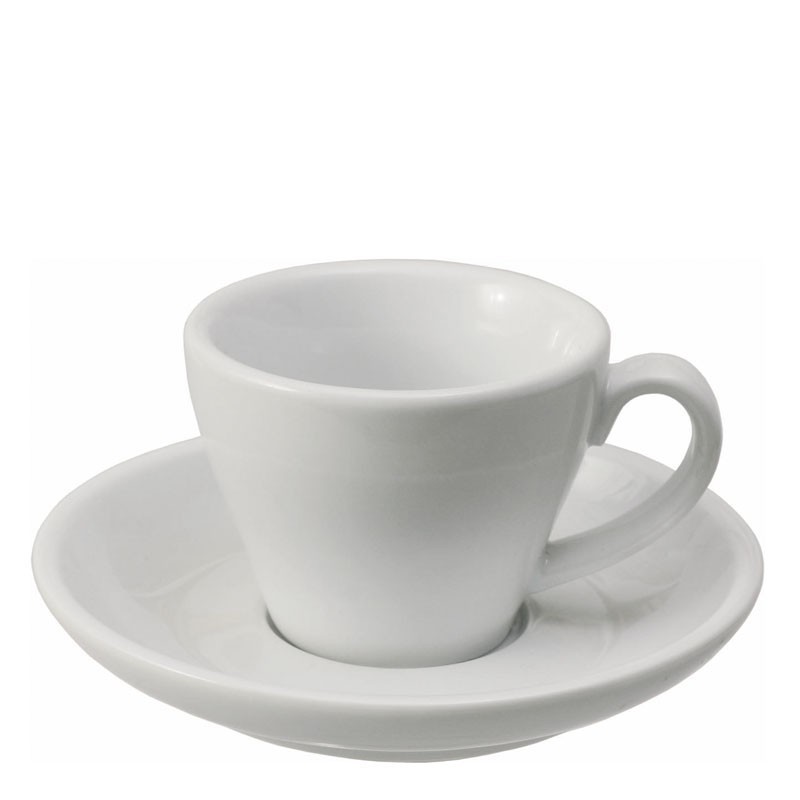 CAPPUCCINO Set (Cup&Saucer) [BARISTA LINE] WHITE Porcelain