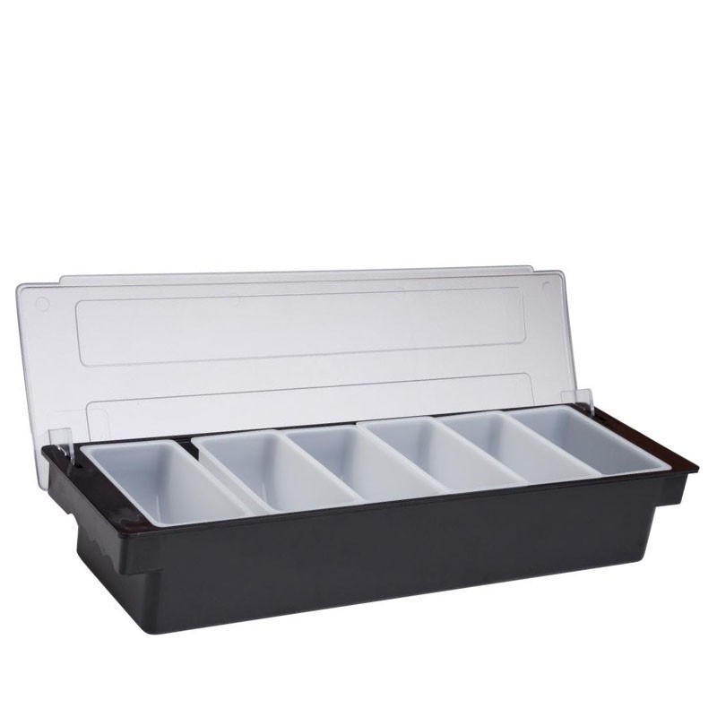 Fruit Tray / Condiment Holder - Plastic, 6 Comp.