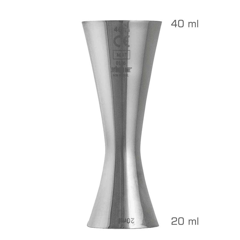 CE Jelölésű AERO Jigger 20/40ml [UrbanBAR] Professzionális Italmérce