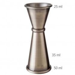 GINZA 25 /50 ml ANTIQUE Jigger [MEZCLAR] Japán Stílusú Koktélmérce