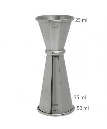 Jigger GINZA 25 /50 ml [MEZCLAR] Japanese Style Cocktail Measure 3179