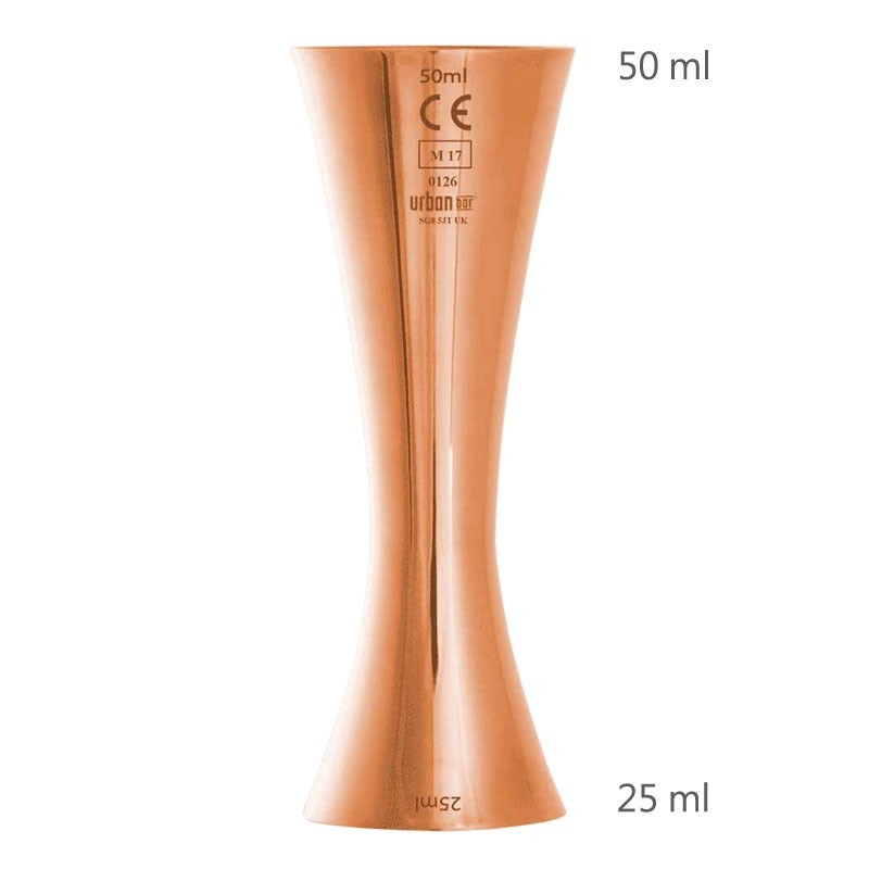 CE JELZÉSES AERO 25 /50ml RÉZ színű Mérce [UrbanBAR] Jigger