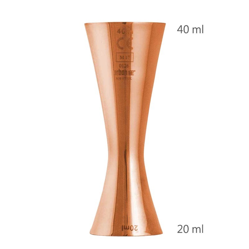 Jigger AERO ROSE GOLD 20 /40ml CE Marked [UrbanBAR] Volume Measure, Metal