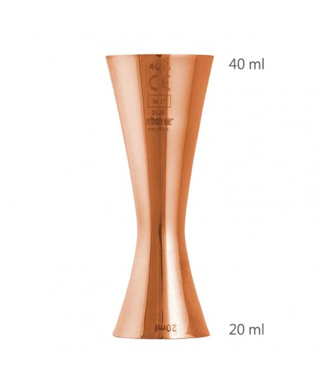 Jigger AERO ROSE GOLD 20 /40ml CE Marked [UrbanBAR] Volume Measure, Metal