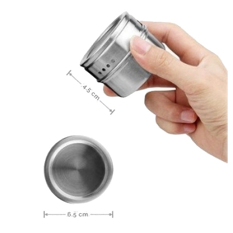 Metal Storage Jar for SPICES, with Magnetic Base