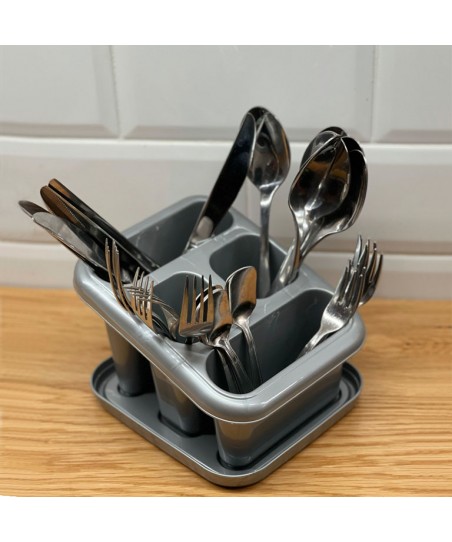 Cutlery Dryer with Drain Tray - Plastic