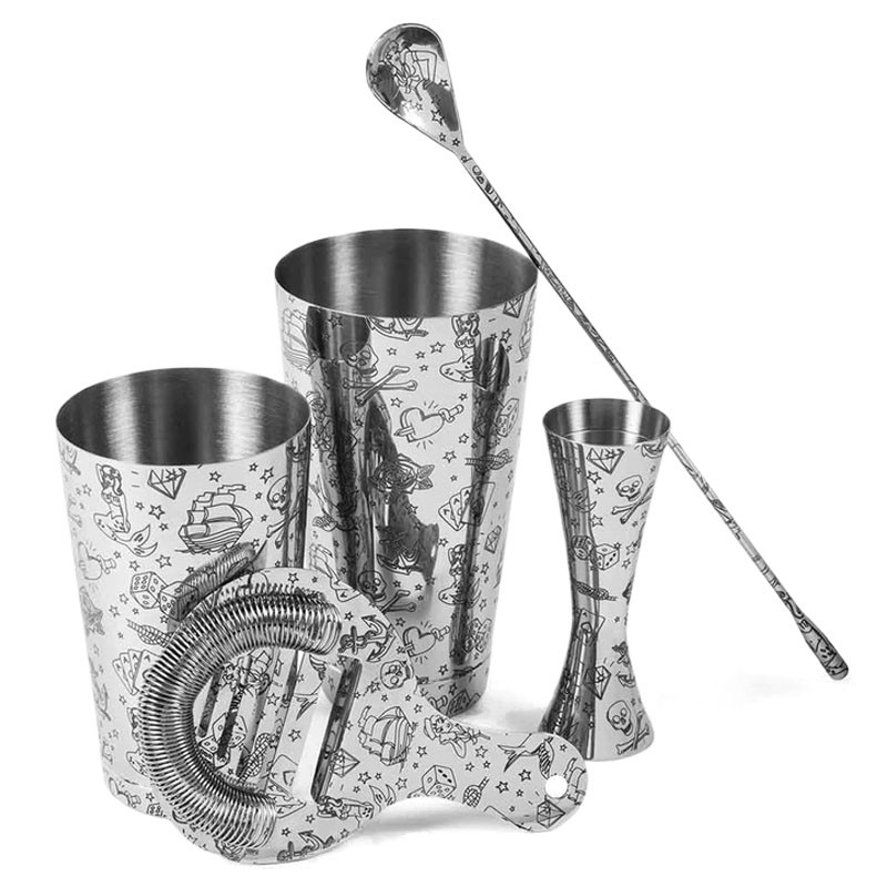 TATTOO Barware Set [UrbanBAR] 5 pieces, in Gift Box
