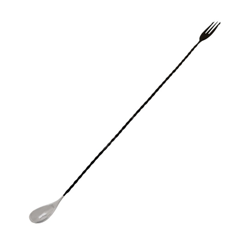 BarSpoon TEARDROP 45cm Japanese TRIDENT, BLACK MATTE [THE BARS] Bar Spoon