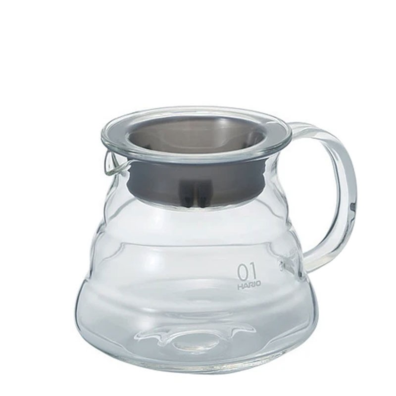 V60 Glass Range Coffee Server, Size 01 [HARIO] XGSR-36TB, 360ml
