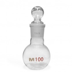 GÖMB alakú Bitter Üveg - Csiszolt Üveg Dugóval 100ml