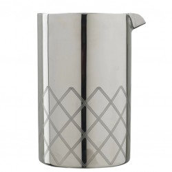DIAMOND (Fém) Keverőpohár [UrbanBAR] 700ml – Dupla Falú Japán 18/8 Rozsdamentes Acél Mixing Glass