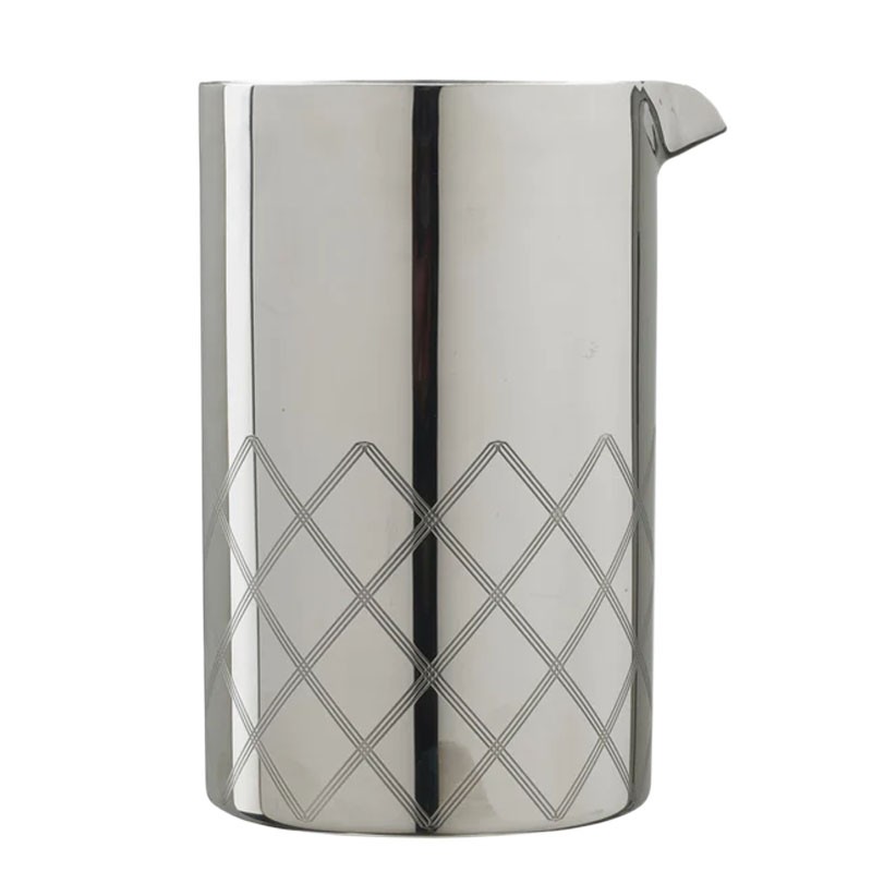 DIAMOND (Fém) Keverőpohár [UrbanBAR] 700ml – Dupla Falú Japán 18/8 Rozsdamentes Acél Mixing Glass