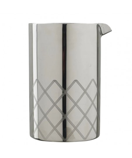 DIAMOND (Fém) Keverőpohár [UrbanBAR] 700ml – Dupla Falú Japán 18/8 Rozsdamentes Acél Mixing Glass