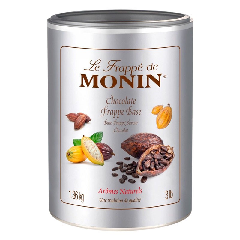Instant Powder Base with CHOCOLATE Flavour [MONIN] for Beverages 1,36Kg