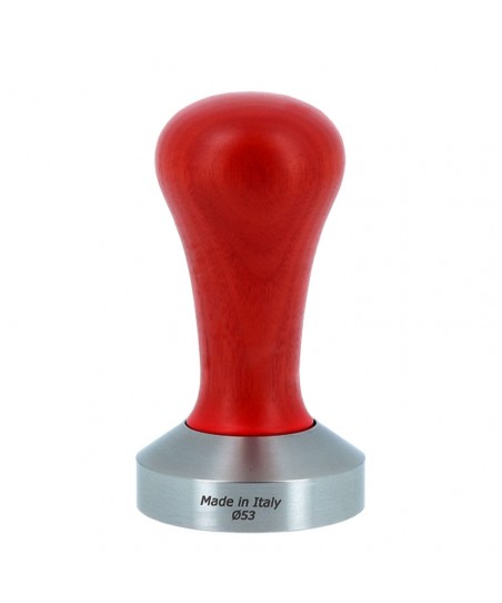 Coffee Tamper 53 Ø [MOTTA] with RED Wood Handle