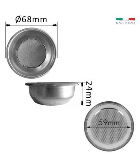 Szűrőkosár 14g [GAGGIA] 2 Csészés Portafilterhez
