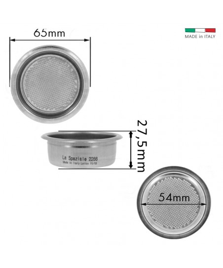Filter Basket 14g [LA SPAZIALE] for Portafilter of 2 Cups