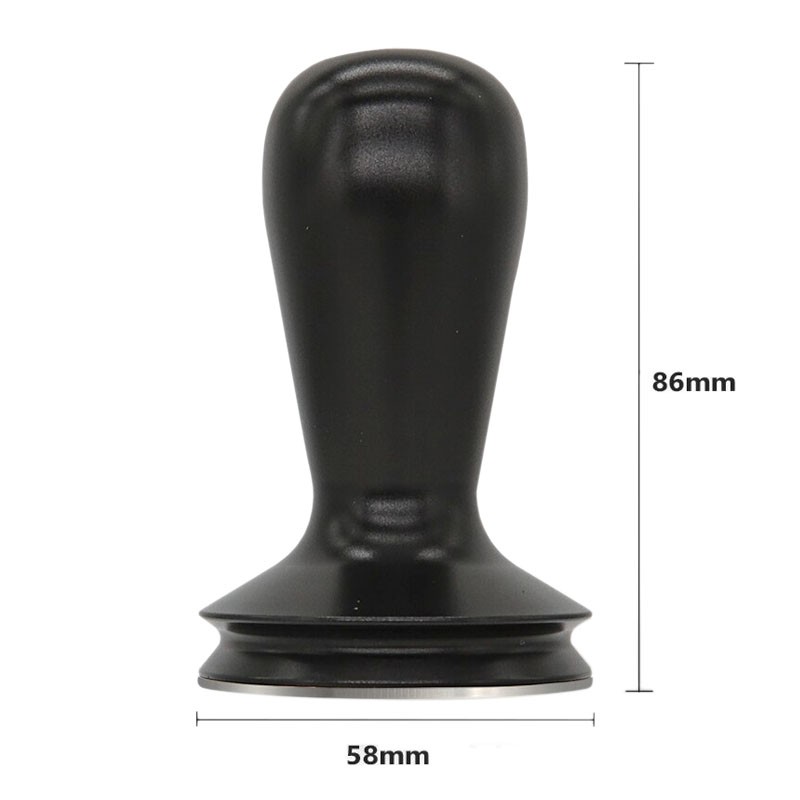 Coffee Tamper Ø 58 [BARISTA LINE] with BLACK Handle
