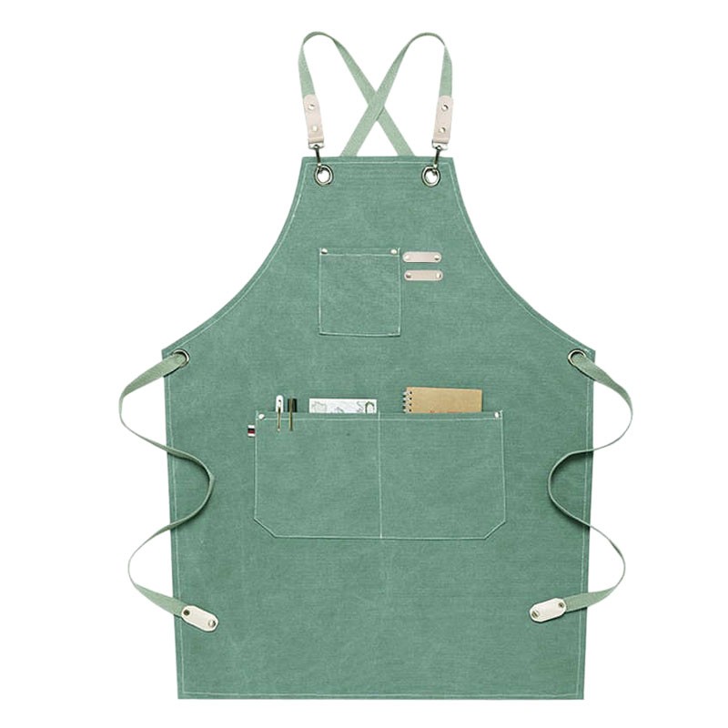 Canvas Apron [BARISTA LINE] green