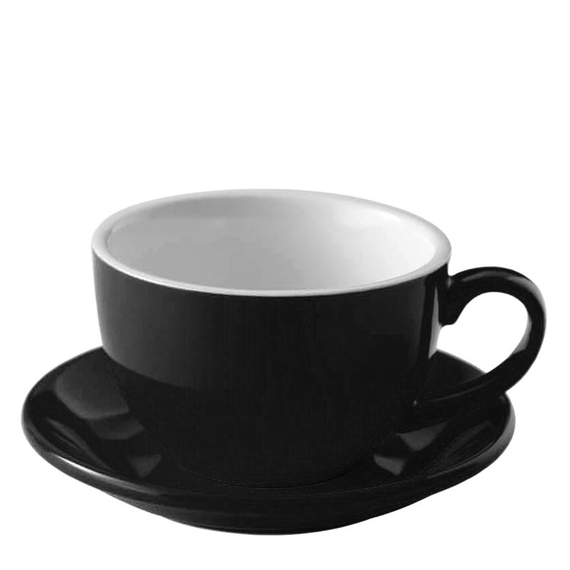 CAPPUCCINO Szett [BARISTA LINE] Porcelán Fekete 240ml