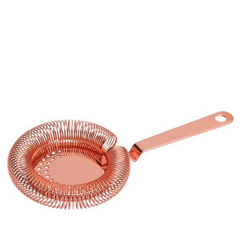 RÉZ színű Hawthorne Koktél Spirálszűrő [MEZCLAR] Cocktail Strainer