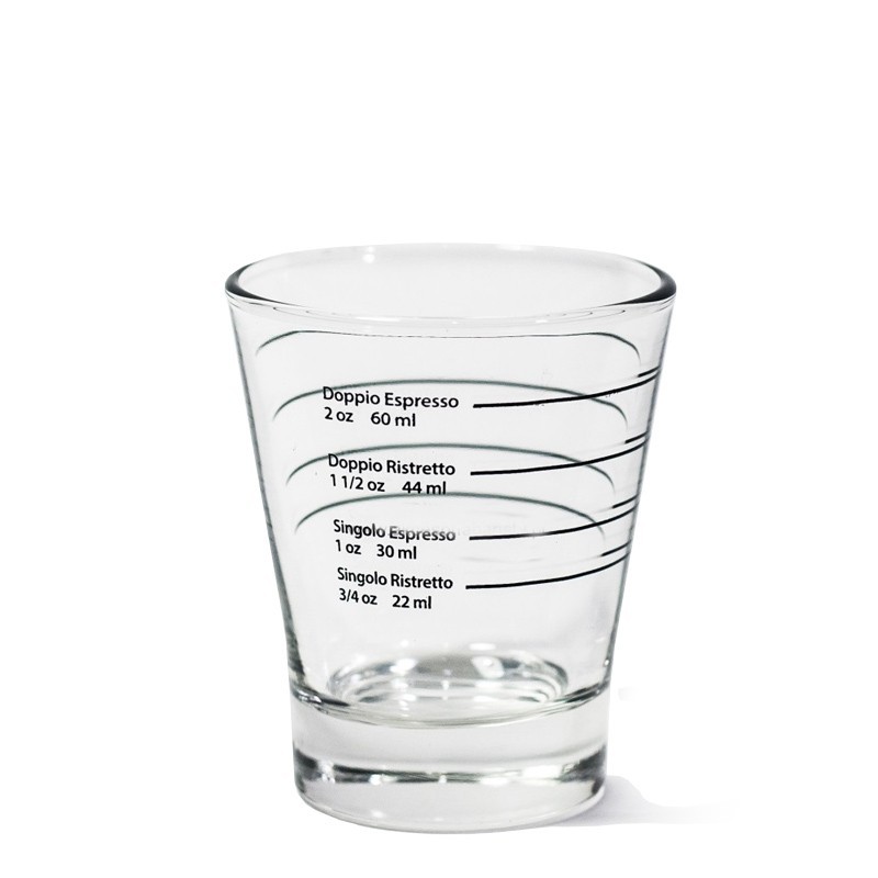 BARISTA Shot glass, MARKED for Coffee Dosage Adjustment