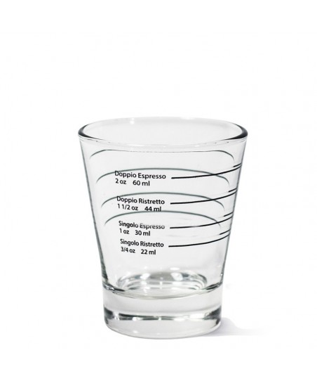 BARISTA Shot glass, MARKED for Coffee Dosage Adjustment