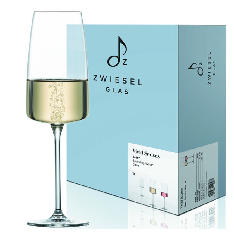 VIVID SENSES (Kristály) KÖNNYŰ & FRISS Pezsgős pohár [ZWIESEL] 388ml