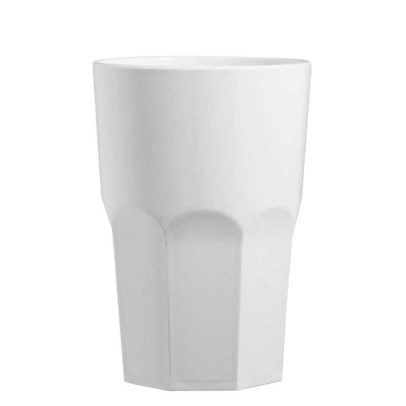 GRANITY (Polycarbonate) Long Drink glass (White) 400ml