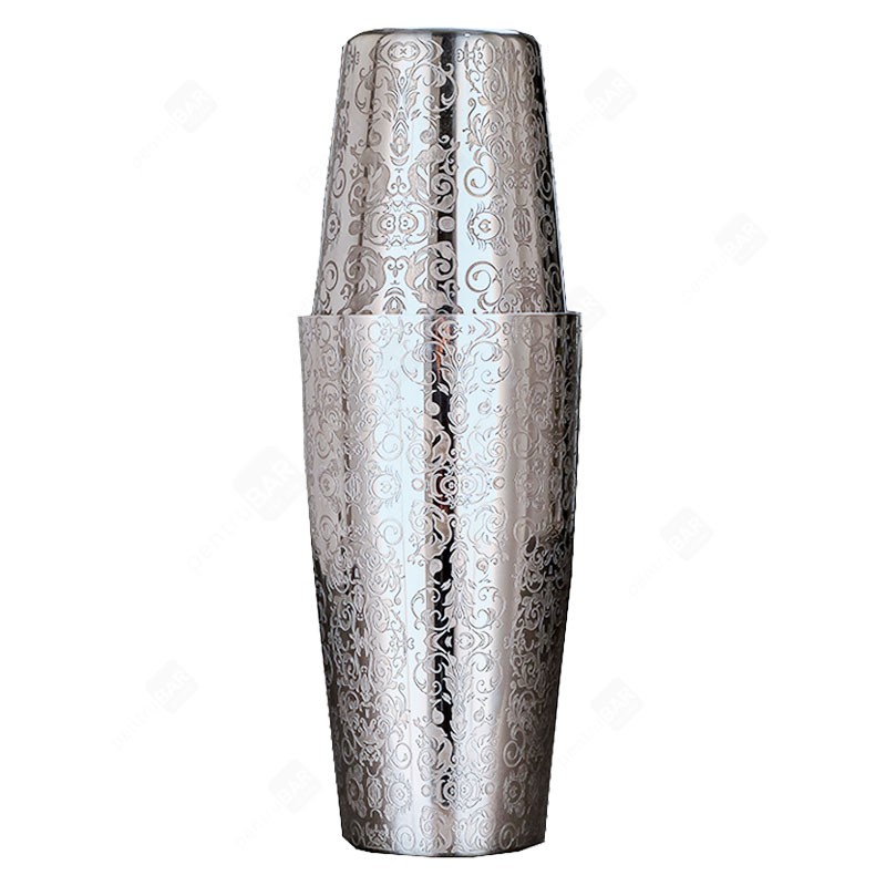 Set of ENGRAVED TIN +TIN Boston Shaker (REPLICA) [YUKIWA] Weighted
