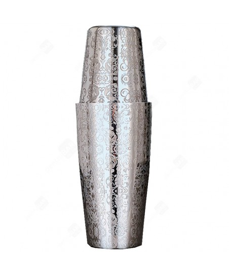 Set of ENGRAVED TIN +TIN Boston Shaker (REPLICA) [YUKIWA] Weighted