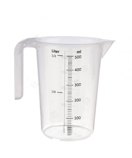 GRADUATED Carafe (Plastic) BPA FREE - for Volume Measuring 500ml