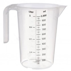 GRADUATED Jug (Plastic) BPA FREE - Volume Measure 1L