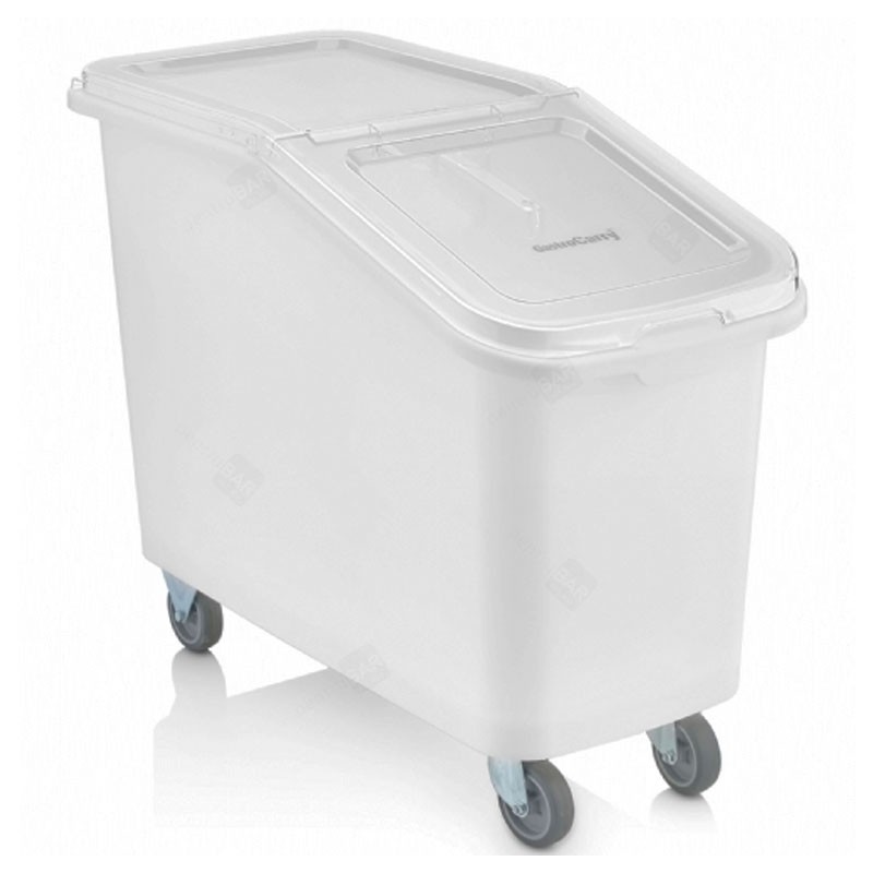 Crate for Ice with Wheels and Lid - Plastic Trolley