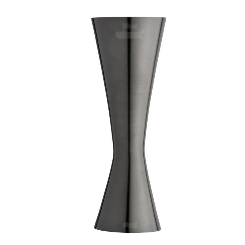 CE Jelölésű AERO Jigger 25/50ml FEKETE Premium [UrbanBAR] Professzionális Italmérce