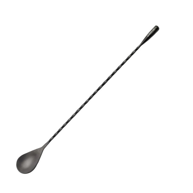 Prémium FEKETE TEARDROP Bárkanál 30cm [UrbanBAR] Bar Spoon