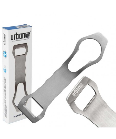 ERGO 2-in-1 Bottle Opener [UrbanBAR] - Magnetic 18/0 Stainless Steel Speed Opener