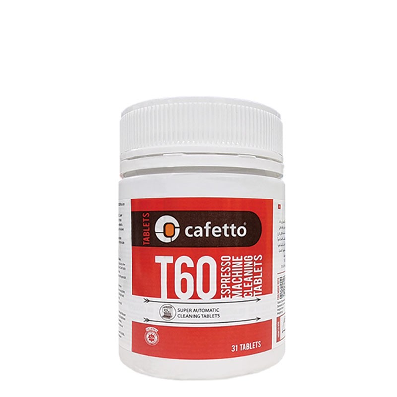 Single Dose [CAFETTO] T60 TABLETS 31 *6g, for AUTOMATIC Espresso Machine Cleaning