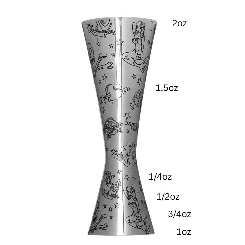 Jigger AERO 1oz /2oz TATTOO [UrbanBAR]