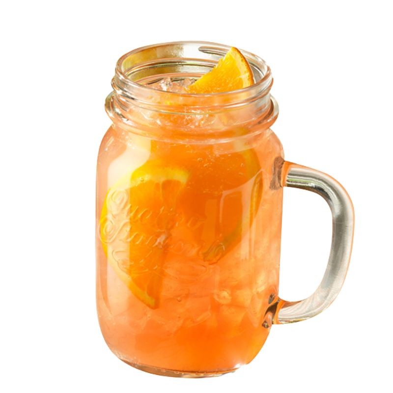 QUATTRO STAGIONI Drinking Jar for Lemonade & Smoothies [BORMIOLI] 415ml
