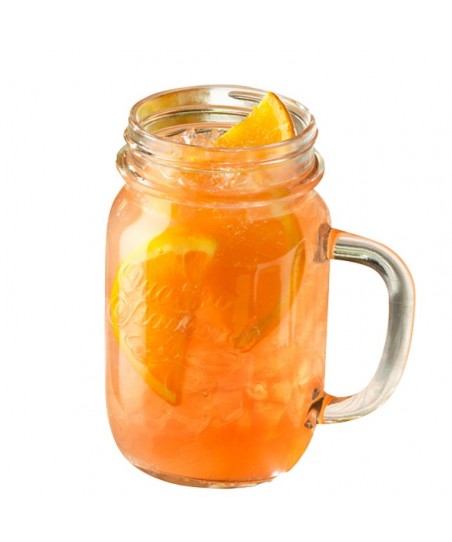QUATTRO STAGIONI Drinking Jar for Lemonade & Smoothies [BORMIOLI] 415ml