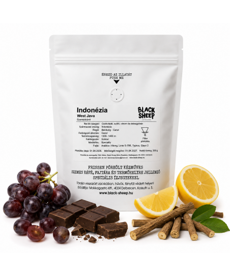 INDONESIA WEST JAVA [BLACK SHEEP] Szemes Kávé 200g