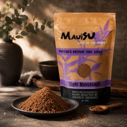 DARK MUSCOVADO Nádcukor [MauiSU] Természetes Finomítatlan 500g