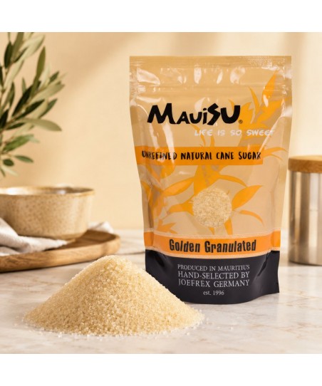 GOLDEN GRANULATED Cane Sugar [MauiSU] Natural Unrefined 500g